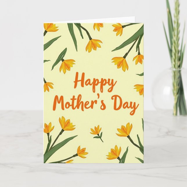 Hand Painted Mothers Day Card (Front)
