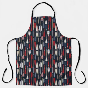 Hand Painted Nautical Vintage Boat Oars Apron