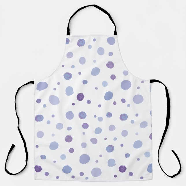 hand painted polka dots apron (Front)