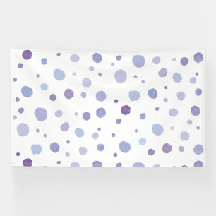hand painted polka dots banner