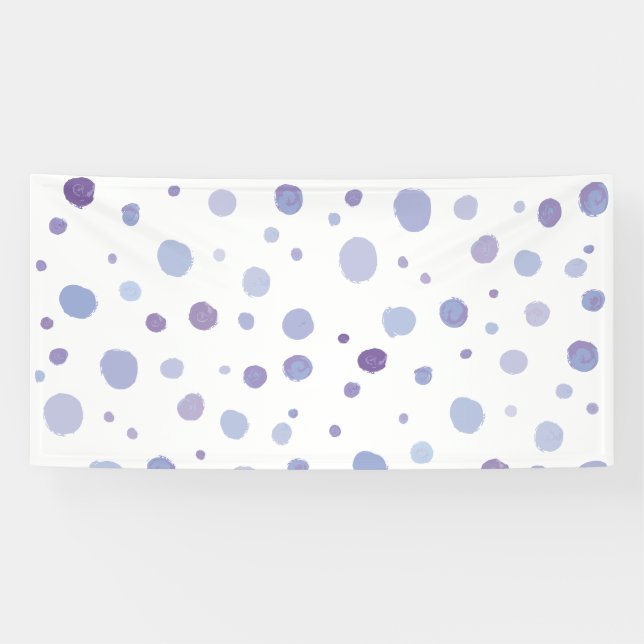 hand painted polka dots banner (Horizontal)