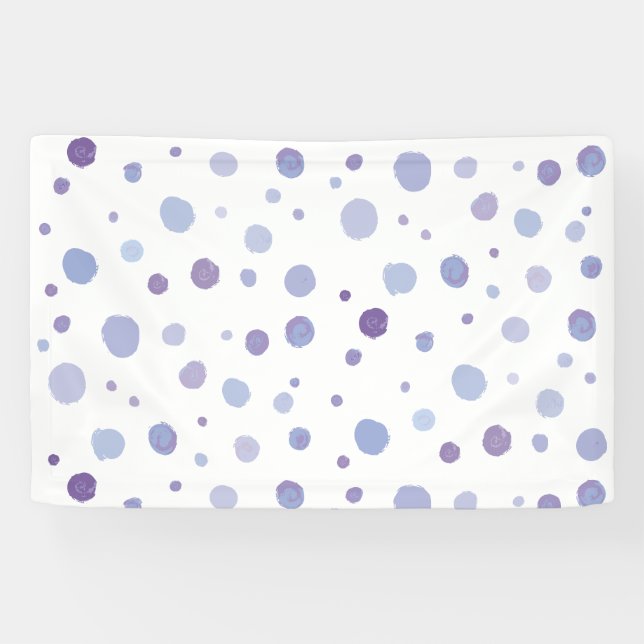 hand painted polka dots banner (Horizontal)