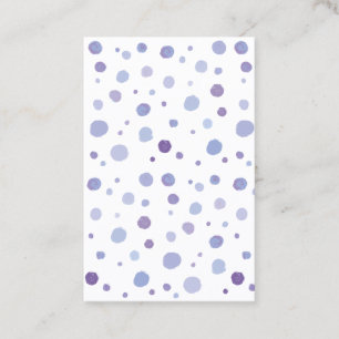 hand painted polka dots business card