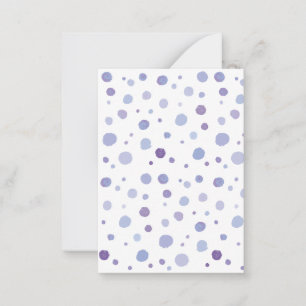 hand painted polka dots card