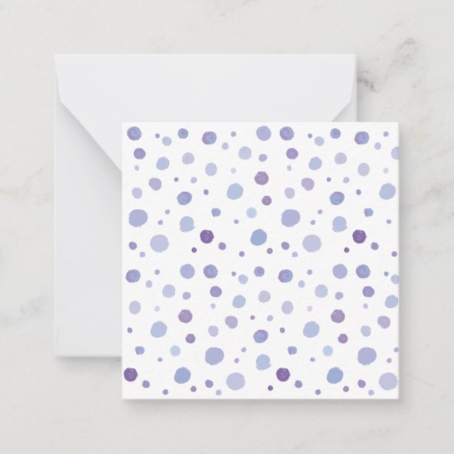 hand painted polka dots card (Front)