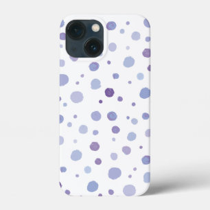 hand painted polka dots iPhone 13 mini case
