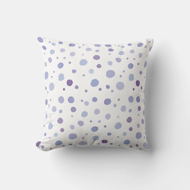 hand painted polka dots cushion (Front)