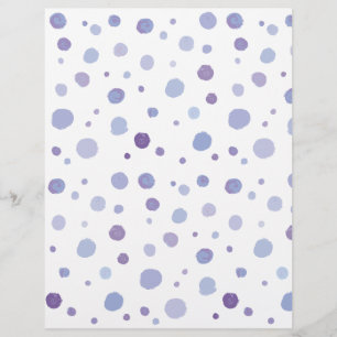 hand painted polka dots custom letterhead