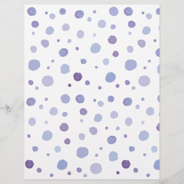 hand painted polka dots custom letterhead (Front)