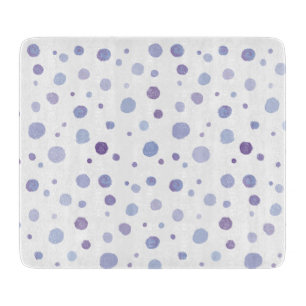 hand painted polka dots cutting board