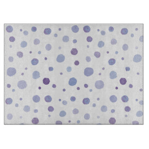 hand painted polka dots cutting board