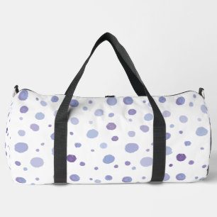 hand painted polka dots duffle bag