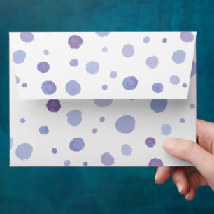 hand painted polka dots envelope