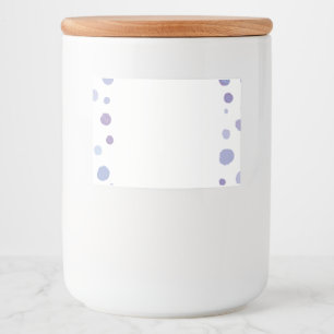 hand painted polka dots food label