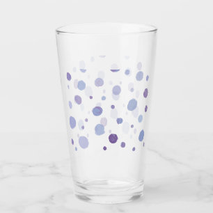 hand painted polka dots glass