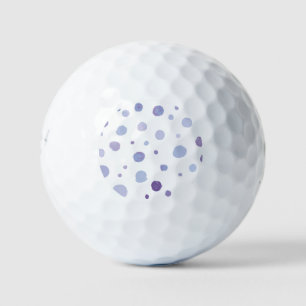 hand painted polka dots golf balls
