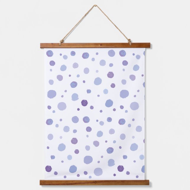 hand painted polka dots hanging tapestry (Front)