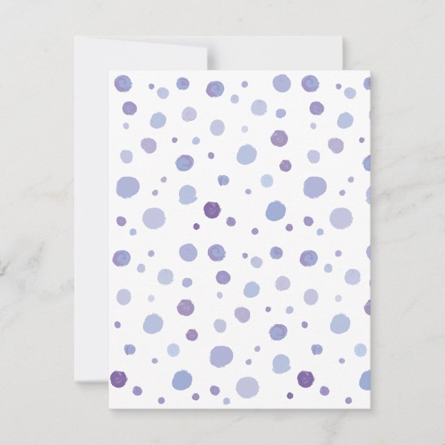 hand painted polka dots invitation (Front)