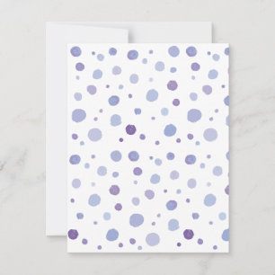 hand painted polka dots invitation