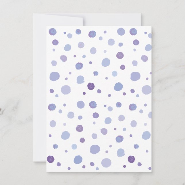 hand painted polka dots invitation (Front)