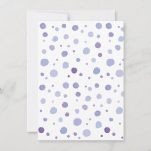hand painted polka dots invitation