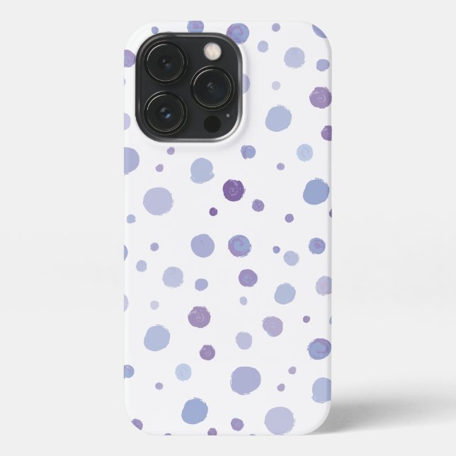 hand painted polka dots iPhone case (Back)