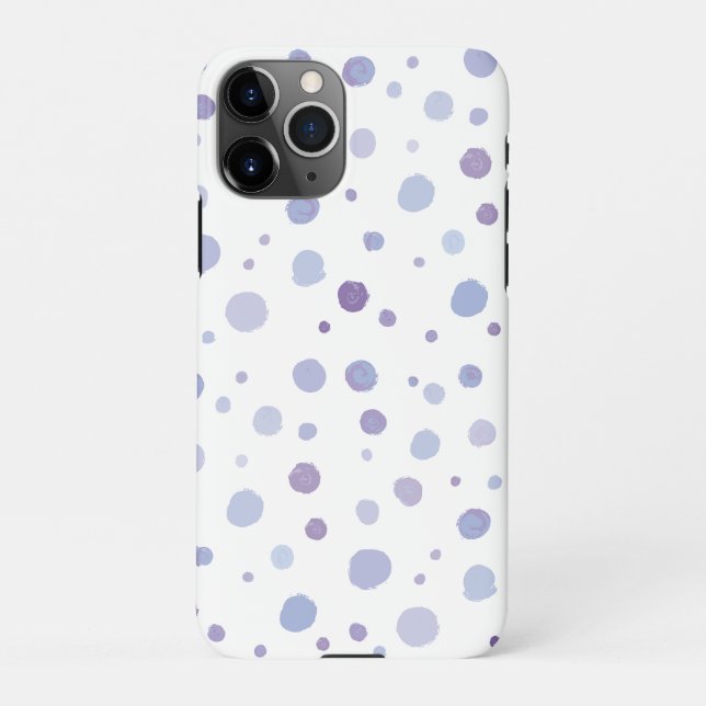 hand painted polka dots iPhone case (Back)