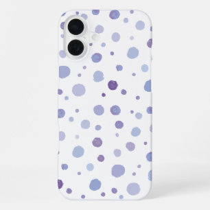 hand painted polka dots iPhone 16 plus case