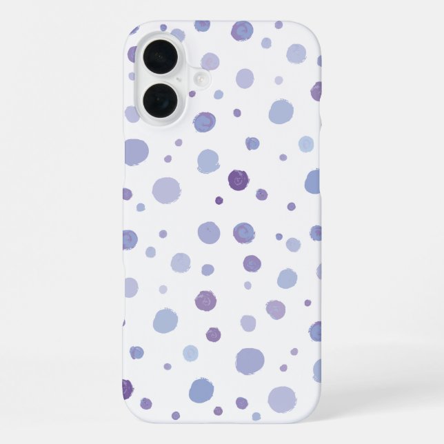 hand painted polka dots iPhone case (Back)