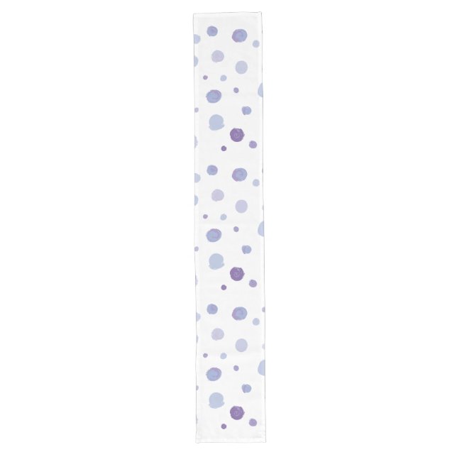 hand painted polka dots long table runner (Front)