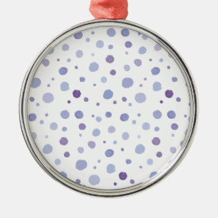 hand painted polka dots metal tree decoration