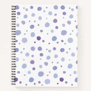 hand painted polka dots notebook