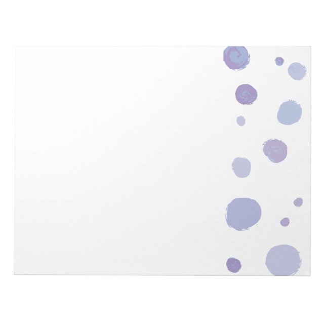 hand painted polka dots notepad (Front)