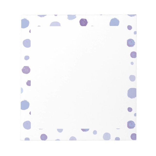 hand painted polka dots notepad (Front)