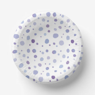 hand painted polka dots paper plate