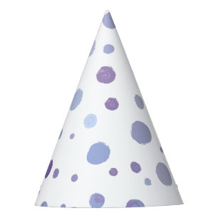 hand painted polka dots party hat