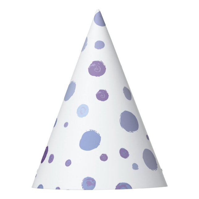 hand painted polka dots party hat (Front)