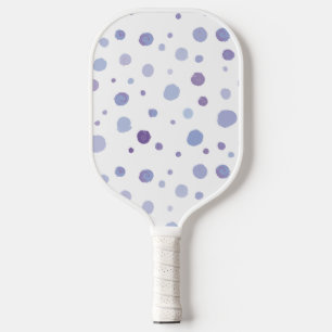 hand painted polka dots pickleball paddle