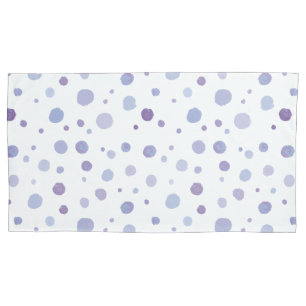 hand painted polka dots pillowcase