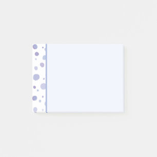 hand painted polka dots post-it notes