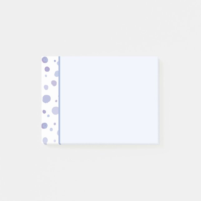 hand painted polka dots post-it notes (Front)