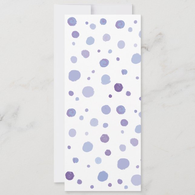 hand painted polka dots save the date (Front)