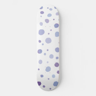 hand painted polka dots skateboard