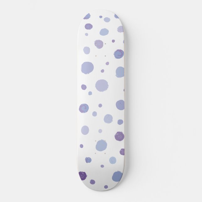 hand painted polka dots skateboard (Front)