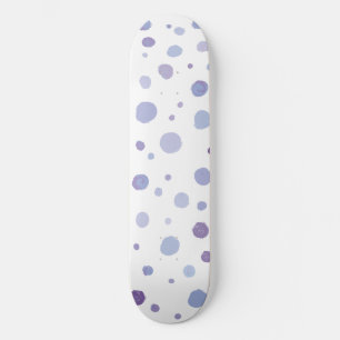 hand painted polka dots skateboard