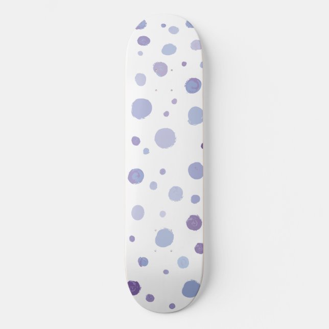 hand painted polka dots skateboard (Front)