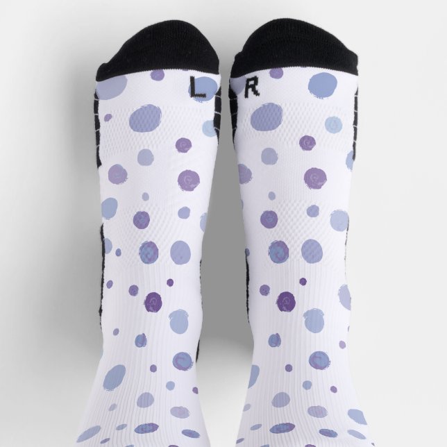hand painted polka dots socks (Top)