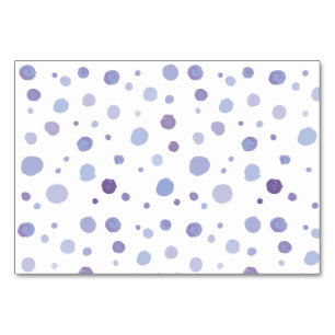 hand painted polka dots table number