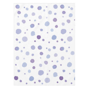 hand painted polka dots tablecloth