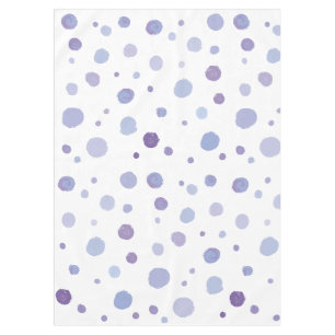 hand painted polka dots tablecloth